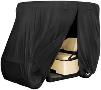 iBirdie 2+2 Passenger Golf Cart Cover for Club Car EZGO Yamaha Outdoor Golfcart Waterproof and Weatherproof Heavy Duty 600D Covers