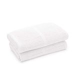 Bloomsbury Mill - Twin Pack - 100% Pure Organic Cotton - Extra Soft Cellular Baby Blankets - Pram/Travel/Moses Basket - White