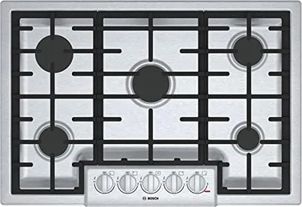 Bosch 800 Series 30" Stainless Steel 5 Burner Gas Cooktop