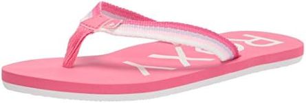 Roxy Girls Rg Colbee Flip Flop Sandal, PINK 211, 1 Little Kid