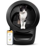 Litter-Robot 4 with Step & Fence by Whisker (Black) - Automatic, Self-Cleaning Cat Litter Box, WiFi Enabled, Works with Any Clumping Litter, Complimentary 2-Year WhiskerCare Warranty