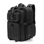 Damero Tactical Trauma Backpack with Y-Strap Buckle, Military Tactical Backpacks Army Assault Bug Out Bag for Hiking, Trekking Hunting Camping, Black