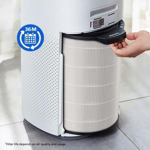 Philips 3000i Air Purifier – Grey, HEPA Filter, Large Room