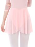 Ballet Wrap Skirt for Women Girls Ballet Dance Skirts Toddler Ballerina Skirt Mesh Ballet Costumes with Adjustable Waist Tie