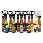 Indusseller_ 2 in 1 Beer Bottles Shapes Opener & Fridge Magnet Pack of 2 (Radom)