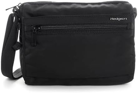 Hedgren EYE Women's Shoulder Bag with RFID Protection - Small Crossbody Bag Water-Repellent with Zip Pockets & Adjustable Strap - 22 cm - Black