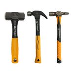 Python Hammer Home Kit Indestructible Fiberglass Handle 3 Pcs Set