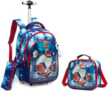 mochila con ruedas niño, fútbol mochila ruedas niño, mochilas escolares con ruedas 8 años