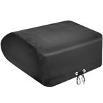 BougeRV RV Air Conditioner Cover, Black Waterproof Anti-UV Vinyl, Compatible with Dometic Brisk II, Coleman Mach 8, Draw Cord Hem, Easy to Clean