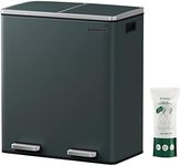 SONGMICS Dual Rubbish Bin, 2 x 30 L