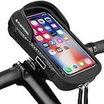 flintronic Bike Phone Holder Waterproof, Bike Phone Mount 360° Rotation, Cycling Handlebar Bag with Touchscreen, Bicycle Phone Cycling Bag for iPhone Samsung Smart Phone up to 6.7''