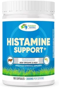 GRASSLAND NUTRITION 100% Organic Australian: Histamine Support Beef Kidney Organ Blend - Histamine Support, High in DAO (180 Capsules)