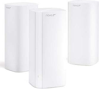 Tenda BE5100 WiFi 7 Mesh WiFi System – Dual-Band Whole-Home Coverage (6,600 Sq. Ft.), 1×2.5G + 2×1G Gigabit Ports, MLO & Ethernet Backhaul for Seamless Roaming, EasyMesh & VPN Ready- ME6 Pro (3-Pack)