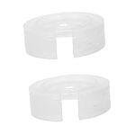 BUGUUYO 2pcs Shock Absorber Absorbing Bumpers Pogo Rear Bumper Absorber Car Accesories Car Parts Powersports Accessories Car Shocks Tool Rubber Damping White Retainer