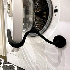 Spidfee Front Load Washer Door Prop, Magnetic Flexible Washer and Dryer Door Support Keep Washer Drying Door Open to Keep Dry - Black