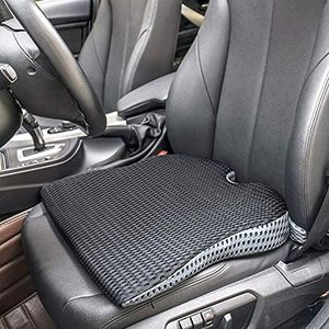 YJWAN Car Wedge Seat Cushion for Car Driver Seat Office Chair Wheelchairs Memory Foam Seat Cushion