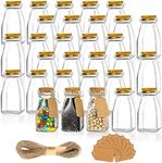 yarlung 30 Pack Glass Favor Jars wi