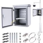 Outdoor Electrical Enclosure Box Ventilation Design, Outdoor Junction Box, Cold Rolled Steel, Ip65 Rated Waterproof, Wall and Pole Mount.