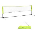 SPORTNOW 3/4m Badminton Net, Foldable Height Adjustable Outdoor Sports Net with Carry Bag, for Tennis, Badminton, Pickleball, Volleyball