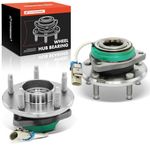 A-Premium 2 x 513121 513179 Front Wheel Bearing Hub Assembly Compatible with Chevy Impala Monte Carlo Uplander, Buick Century LaCrosse Regal, Cadillac DeVille DTS, Pontiac Grand Prix, with ABS & 5-Lug