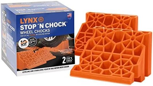 Tri-Lynx 00018 Wheel Stop/Chock, (Pack of 2), Orange