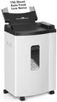 Wingwise 150 Sheet Auto-Feed Paper Shredder, Micro Cut P-5 Super High Security (5/64 x 19/32 inches), Large 6-Gallon Bin, 20 Mins Continuous Run, 55dB Ultra-Quiet for Home Office Use, White