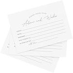 Bliss Collections Advice and Wishes Cards, Mad Libs Modern Calligraphy, Perfect for: Bridal Showers, Wedding, Baby Shower, Words of Wisdom for Bride and Groom, 4"x6" Cards (50 Cards)