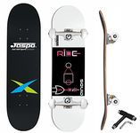 jaspo Squid (31"x 8") Complete Fully Assembled Skateboard, 7 Layer Wooden (Canadian Maple) Concave Skateboard for Boys, Kids, Youth, Adults – Made in India