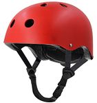 Tourdarson Skateboard Helmet Impact Resistance Ventilation for Youth & Adults (Red,Large)