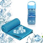 Surcotto Cooling Towel (40"x12"), Cooling Towels for neck, ice Cool Towel Gym towel for men & women, Gift for Golf, Tennis, Running, Marathon Runner, Triathlon,Fitness -Blue