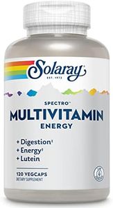 Solaray Spectro Energy! Multi-Vita-Min | Ingredientes Verdes, Base Herbaria y Mezcla de Enzimas Digestivas | Apto Para Veganos | 120 VegCaps