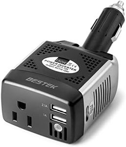 BESTEK 150W Power Inverter Car Charger with 2 USB Charging Ports (3.1A Shared)