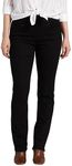 Jag Jeans Women's Peri Pull-On Straight Leg Jean in Comfort Denim, Black Void, 10