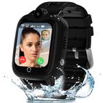 ELEJAFE Kids Smart Watch-4G GPS Smart Phone Watch for Boys Girls with HD Video Call Family Voice Chat SOS, IP68 Waterproof School Mode Camera Alarm Calculator, Kids Smart Watch Birthday Gifts for 4-12