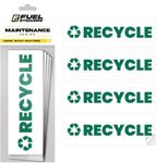 Compost Sticker - Organic Waste Only Bin Label - 3-5 Year Indoor/Outdoor Rated - Heavy Duty, Weather Proof, Ultra Durable - USA Made (6x2 inch), 4 Labels