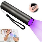 AVEDIA Rechargeable UV Torch Light, Ultraviolet Flashlight, 395 NM LED Black Light UV, Ideal for Pet Dog Urine Detection, Resin Curing, Woods Lamp, Fluorescent Detection