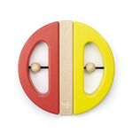 Tegu Swivel Bug Magnetic Wooden Building Block Toy Set, Poppy & Yellow Big Top