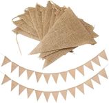 2 Pack 13PCS Burlap Flag Banner Hes