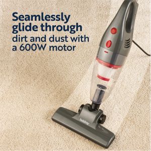 Beldray 2-in-1 Upright & Handheld Vacuum Cleaner – Bagless, 600W, HEPA, 1L