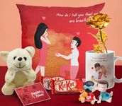 Ascension Valentine Week Gift Combo Valentines Gift Set for Girlfriend Boyfriend Husband Wife Combo Gift Box for Valentine's Day Romantic Love Gift Hamper