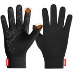 coskefy Running Gloves, Thermal Touch Screen Gloves Winter Men Women for Cycling Biking Sports Walking Skiing Liners