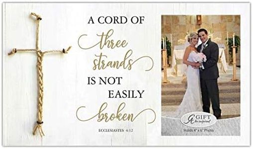 Cathedral Art Marriage Picture Frame - A Cord of Three Strands, One Size, Multicolored