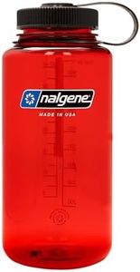Nalgene 32 oz Wide Mouth Water Bottle | BPA-Free, Durable & Leak Proof, Lightweight Bottle for Hiking & Gym, Work & Travel, Red