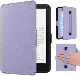 Fintie Case for All-New 7" Kindle Paperwhite (12th Generation, 2024) and Kindle Colorsoft - Lightweight Slim Shell Cover with Hand Strap Auto Sleep/Wake, Lilac Purple