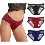 Levao Women Lace Underwear Sexy Briefs Seamless Panties Bikini Multipack S-XXL