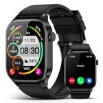 Smart Watch, Infrared True Blood Oxygen Monitor, 2.04-inch AMOLED Display, Heart Rate Sleep Pressure Monitoring, 136+ Sports Modes, IP68 Waterproof Fitness Tracker, Compatible with Android and iOS