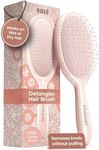 FRAMAR Glitter Detangling Hair Brush - Detangler Brush, Wet Hair Brush For Women, Curly Hair Brush, Brosse a Cheveux, Brosse Cheveux Bouclés, Hairbrush Women, Brush For Curly Hair - Rose Gold