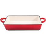 Crock Pot 112006.01 Artisan 13 Inch Enameled Cast Iron Lasagna Pan, Scarlet Red