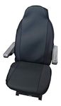 Carseatcover-UK MHMFAB081 Motorhome Seat Covers [Universal Fit] [Choice of 10 Fabrics][Plain Black]