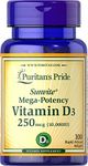 Puritans Pride Vitamin D3 10,000 IU, 100 Count